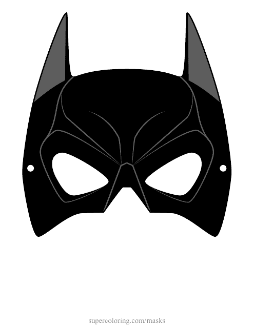 Batman Mask Template - Cool