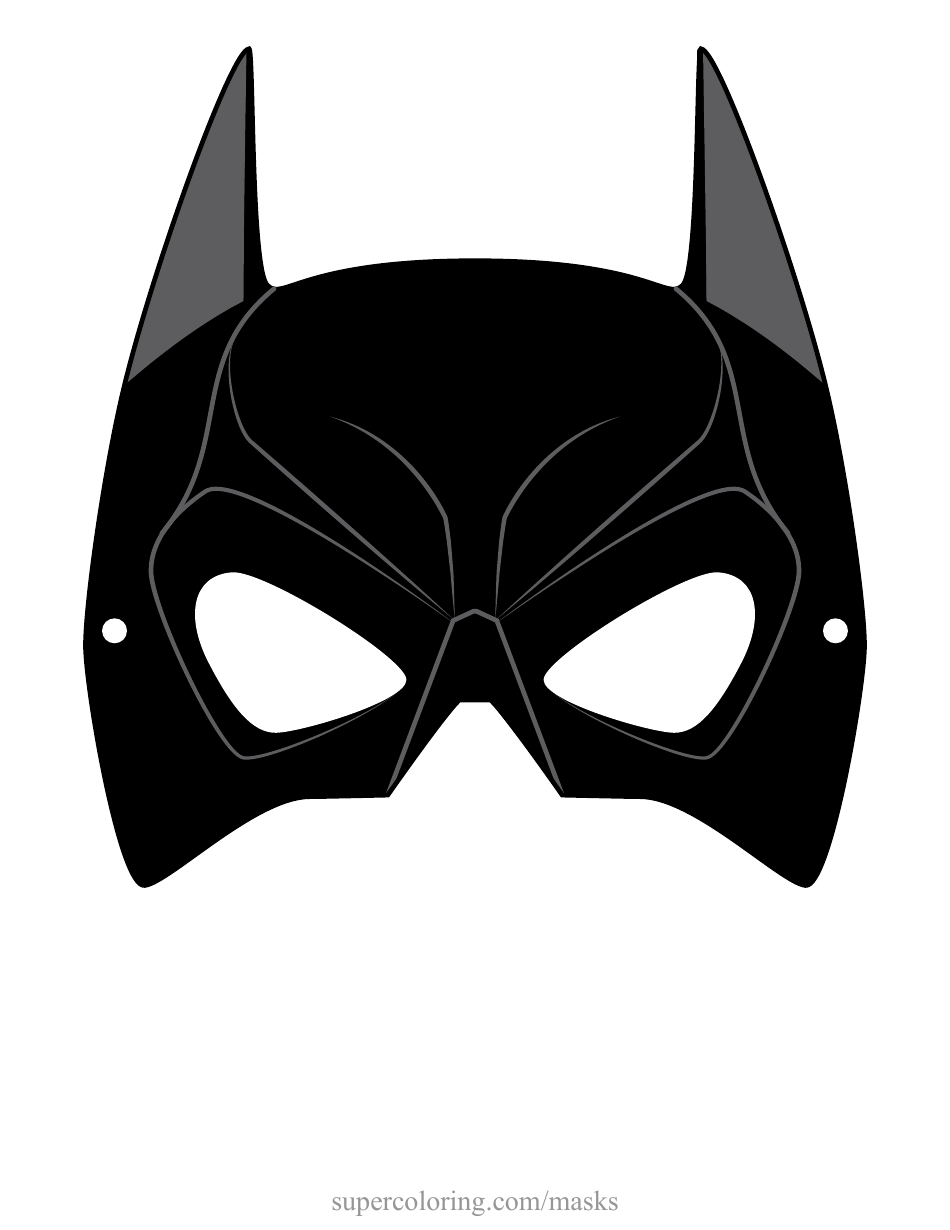 Batman Mask Template - Cool, Page 1