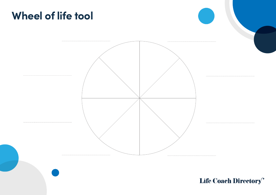 Wheel of Life Self-coaching Tool - Life Coach Directory, Page 1