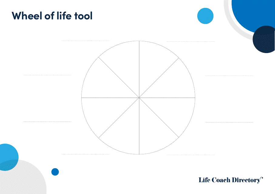 Wheel of Life Self-coaching Tool - Life Coach Directory