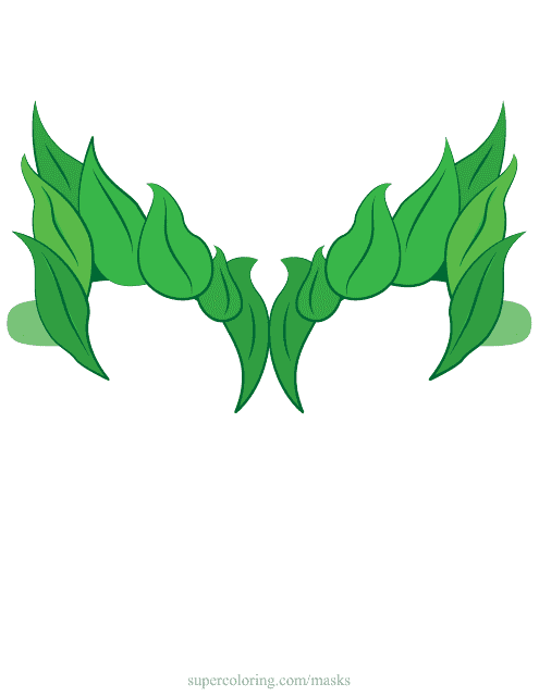 Poison Ivy Mask Template