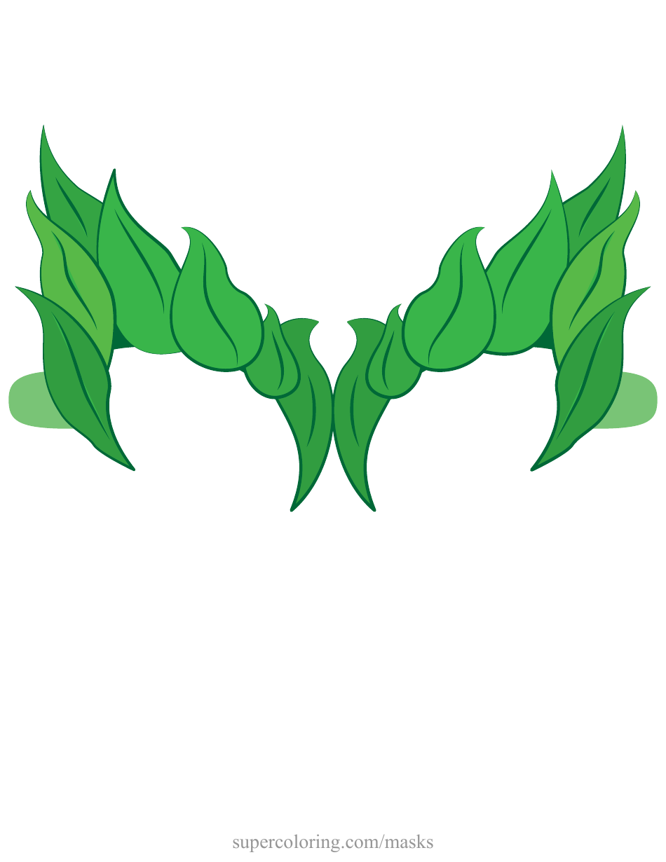 Poison Ivy Mask Template Download Printable PDF Templateroller Poison Ivy Mask Template Download Printable PDF Templateroller