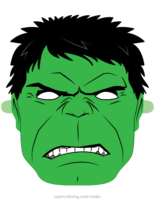 Hulk Mask Template
