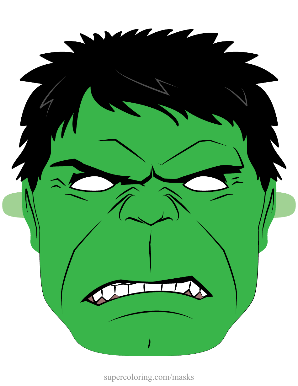 Hulk Mask Template, Page 1