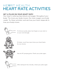 Heart Health Worksheet, Page 8