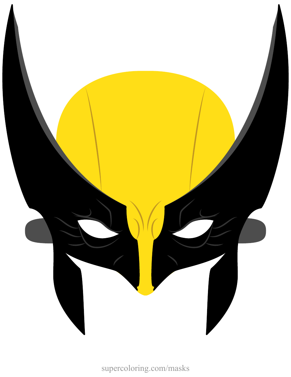 Wolverine Mask Template, Page 1