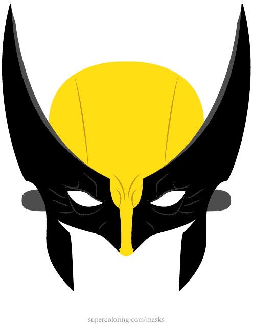 Wolverine Mask Template