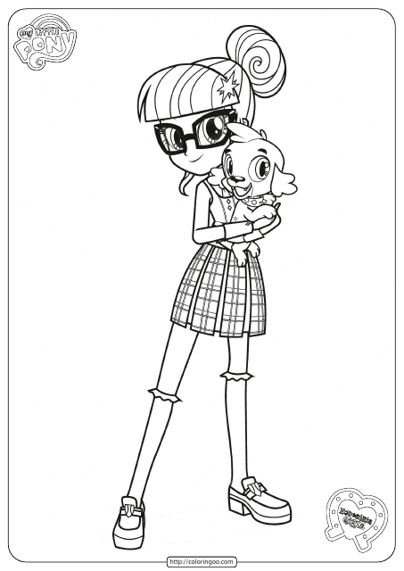 My Little Pony Coloring Page - Equestria Girls Friendship Games