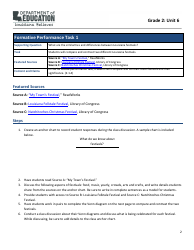 Social Studies - Grade 2, Unit 6 - Festivals - Louisiana, Page 2