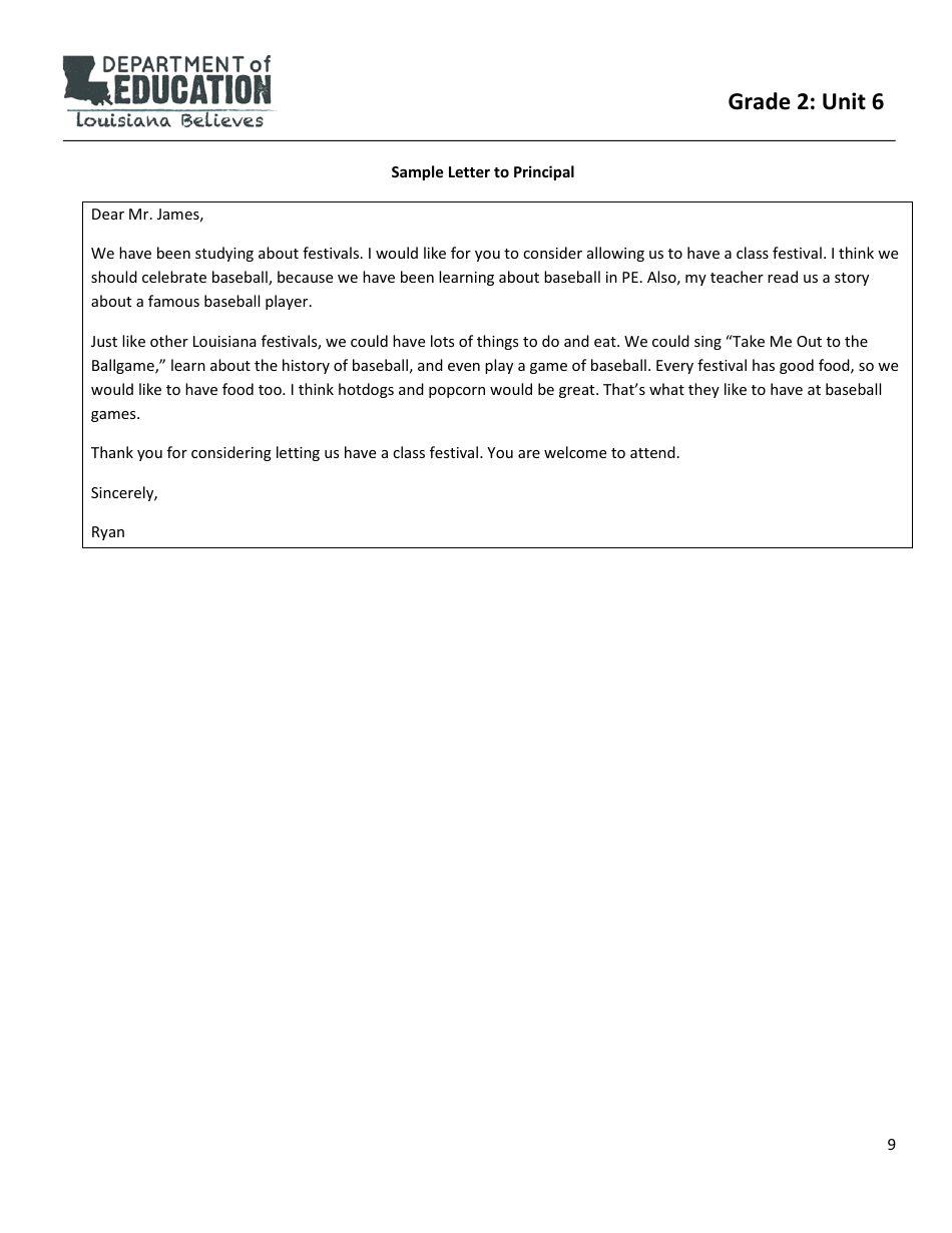Social Studies - Grade 2, Unit 6 - Festivals - Louisiana, Page 9