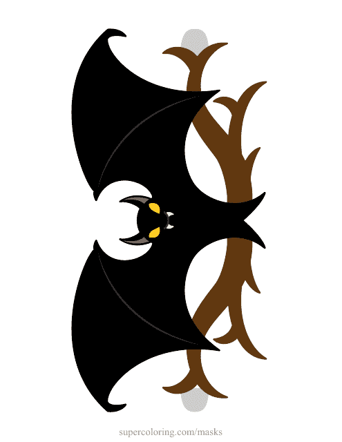 Halloween Bat Mask Template