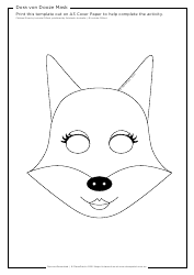 Dora Von Dooze Mask Coloring Template Download Printable PDF ...