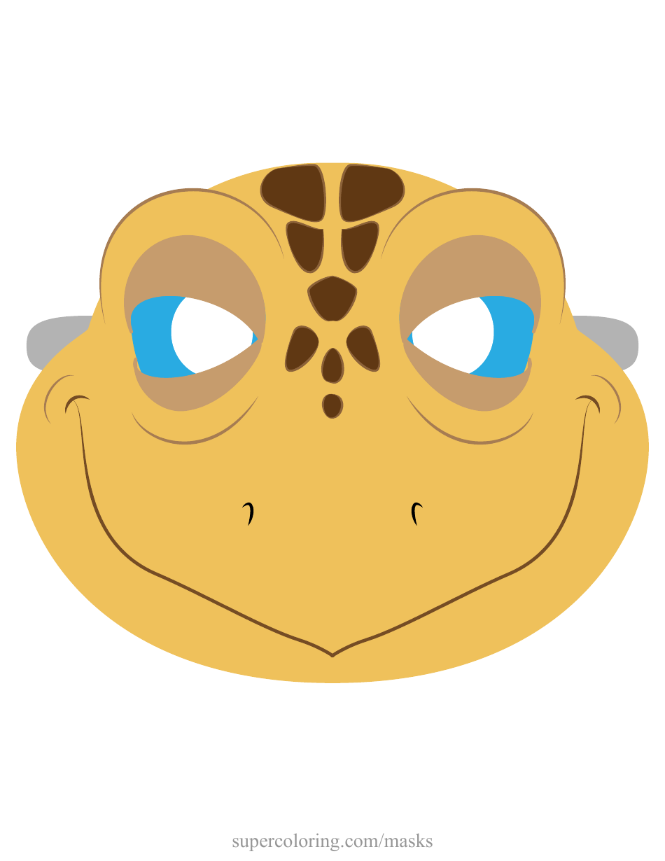 Turtle Mask Template, Page 1