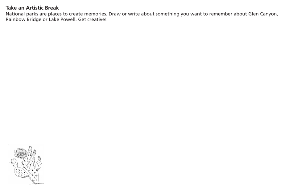 Glen Canyon National Recreation Area Junior Ranger Booklet, Page 14