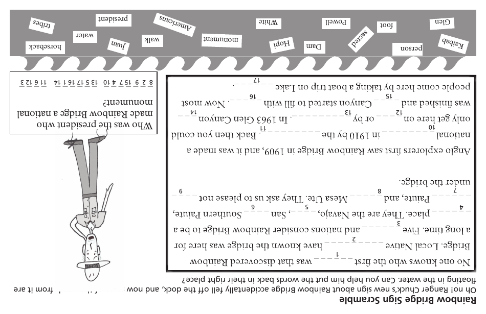 Glen Canyon National Recreation Area Junior Ranger Booklet, Page 19