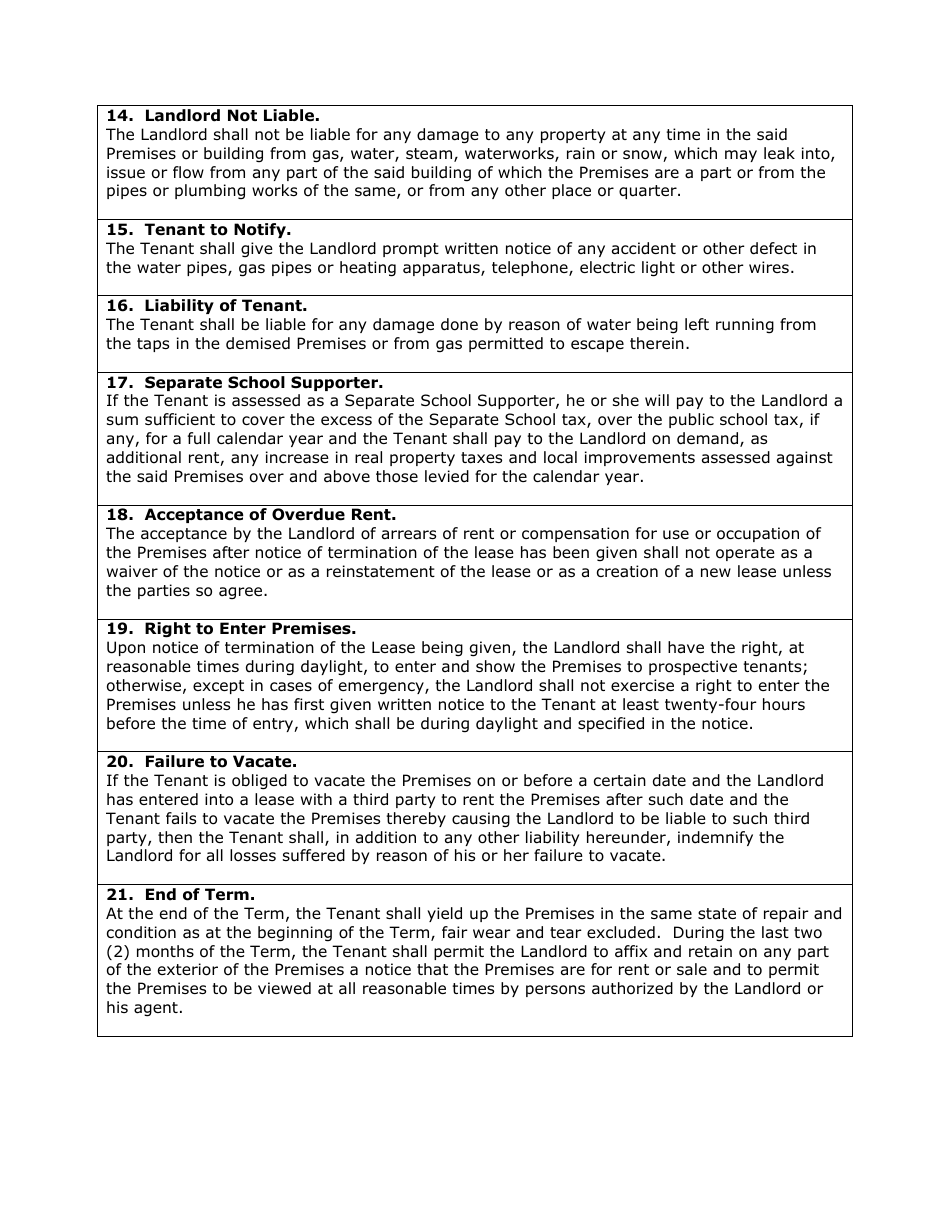 House Lease Agreement Template - E-Renter, Page 3
