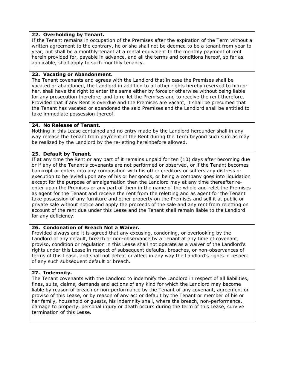 House Lease Agreement Template - E-Renter, Page 4