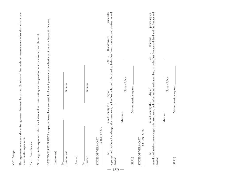 Sample Lease Agreement Form - Vermont, Page 6