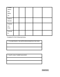 Employee Performance Appraisal Form - Rating Categories, Page 3