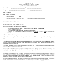 Document preview: Annual Performance Appraisal Form