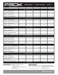 &quot;Chest and Back P90x Worksheet&quot;