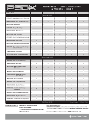 Chest and Back P90x Worksheet, Page 5