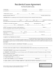 Form R-1071R Residential Lease Agreement Template - Anne Arundel County, Maryland