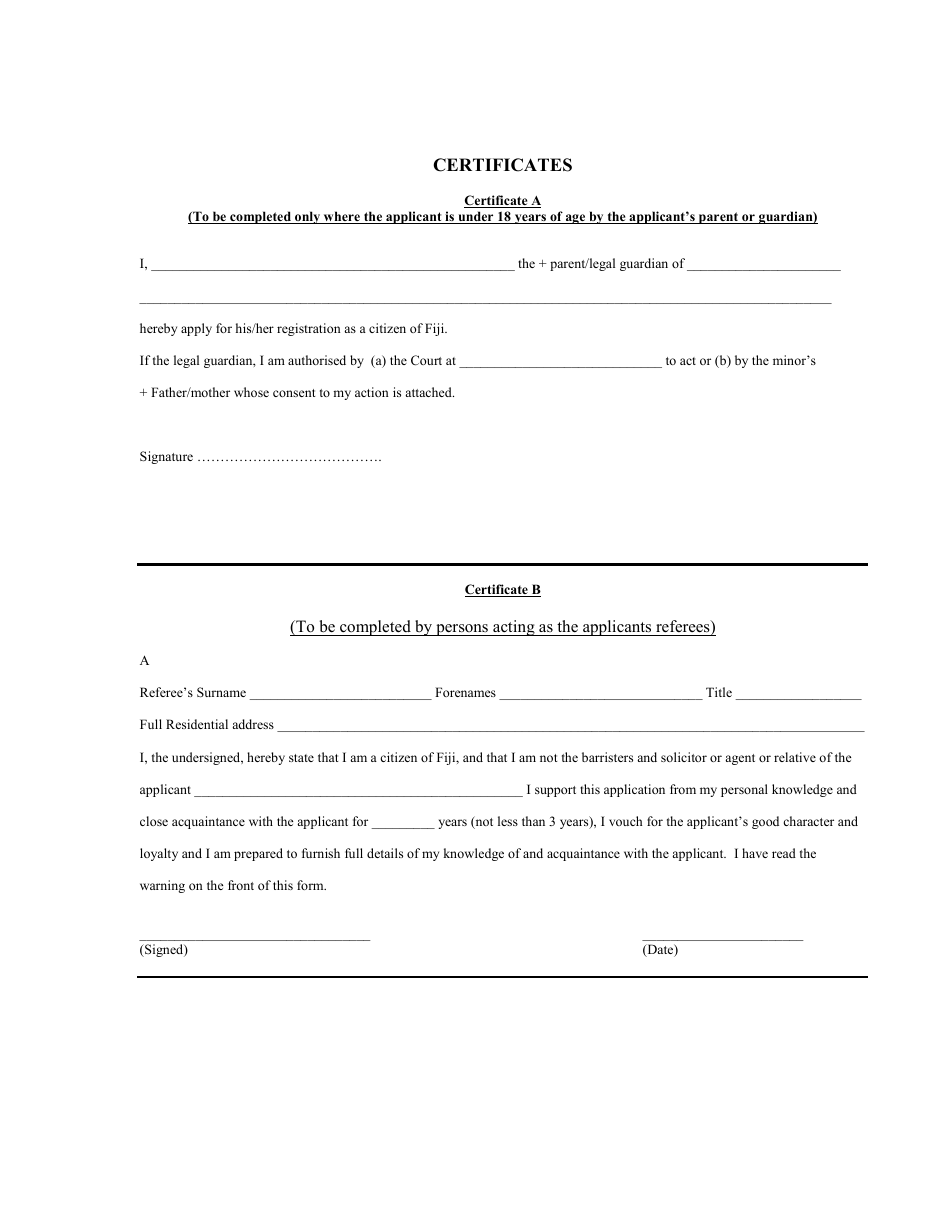 Application for Citizenship of Fiji - Fiji, Page 8