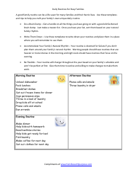 &quot;Daily Routines for Busy Families Template&quot;