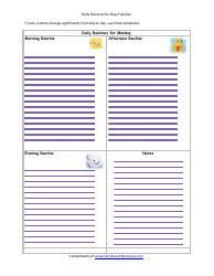 &quot;Daily Routines for Busy Families Template&quot;, Page 3