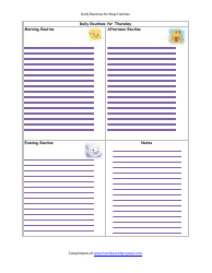 &quot;Daily Routines for Busy Families Template&quot;, Page 6