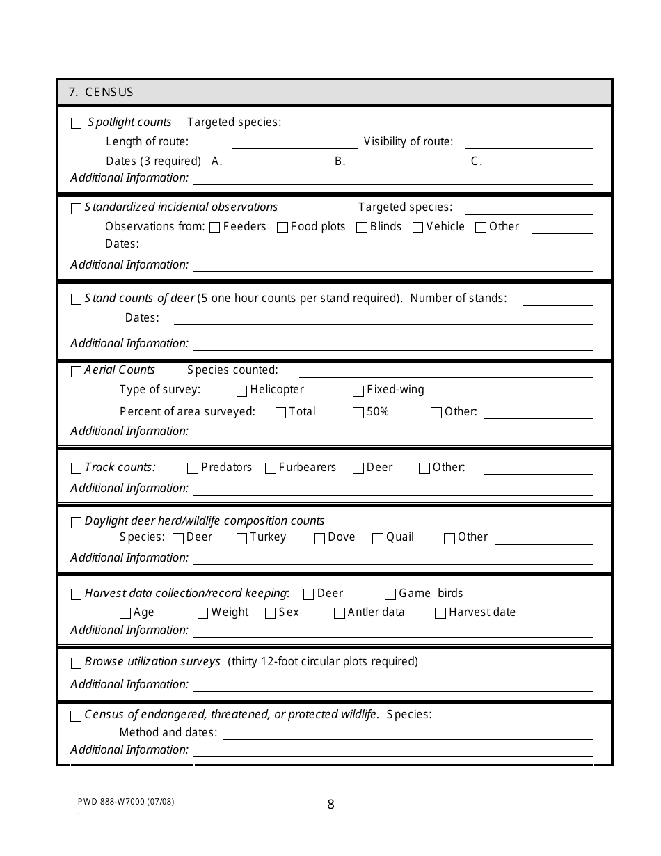 Form PWD888-W7000 - Fill Out, Sign Online and Download Printable PDF ...