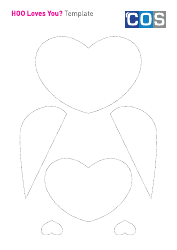 Valentines Day Owl Craft Template - Cos
