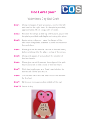 Valentines Day Owl Craft Template - Cos, Page 2