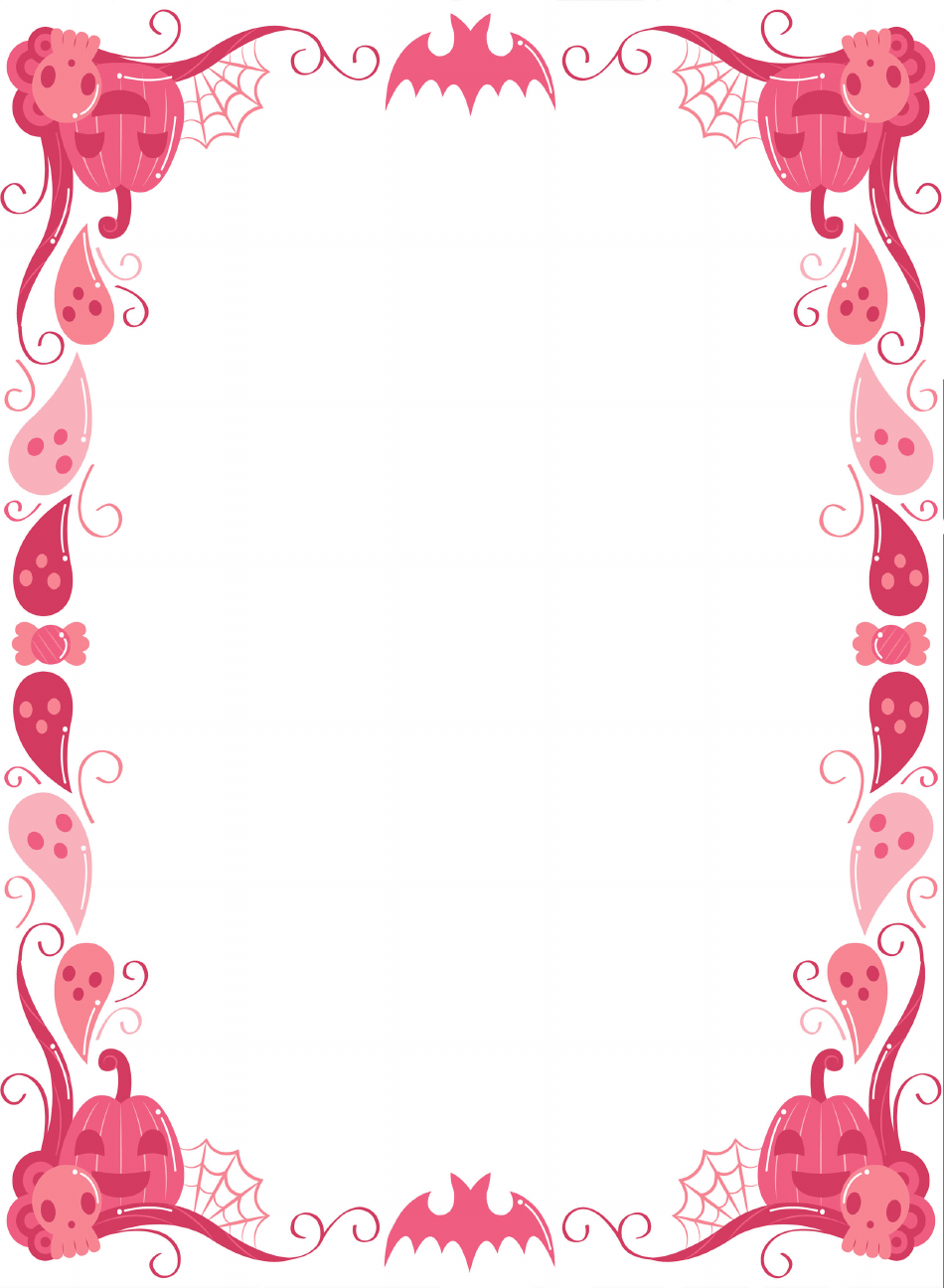 Document Template Pink Border Illustration