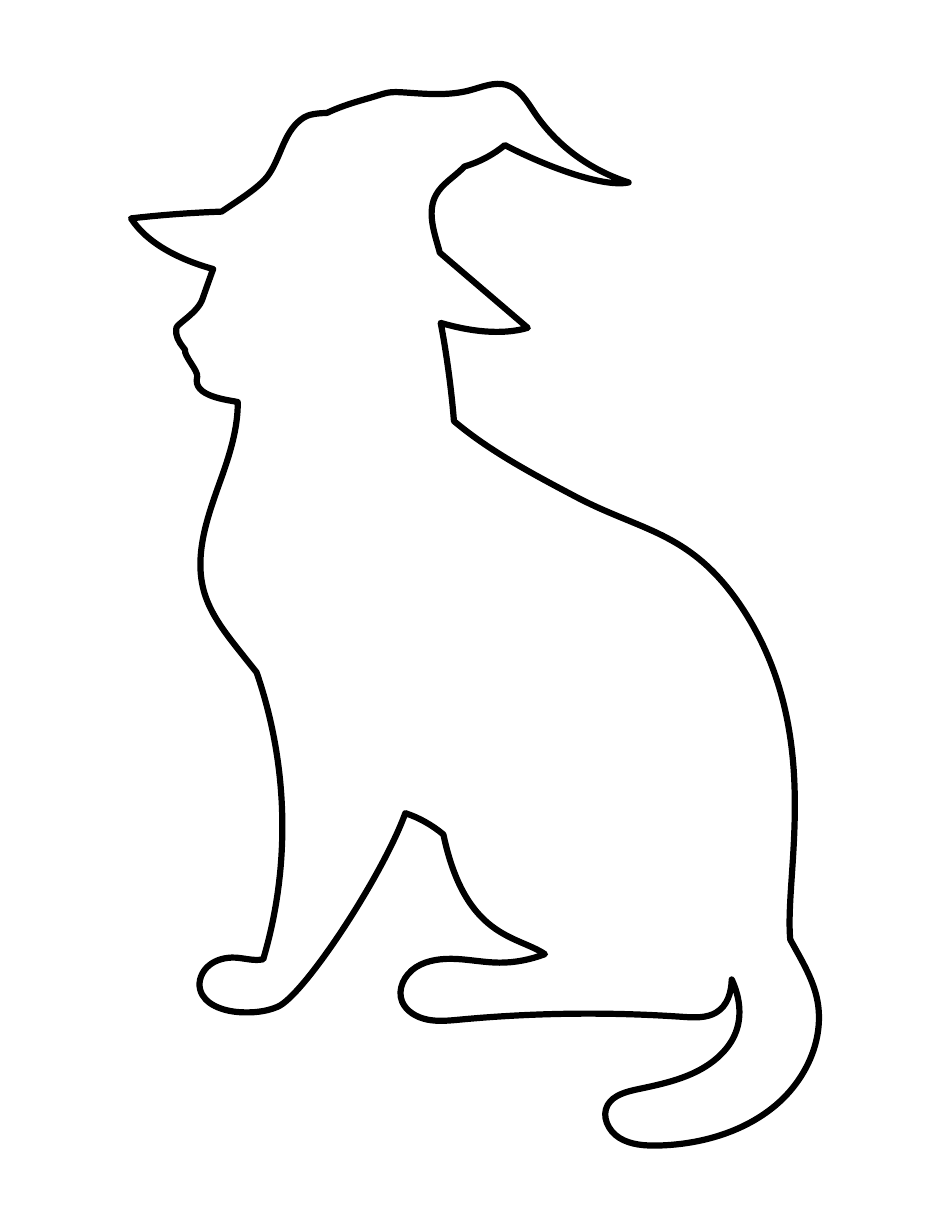 Halloween Writing Paper Template - Cat, Page 4