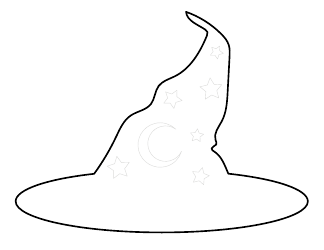 Halloween Writing Paper Template - Witch Hat With Stars, Page 4