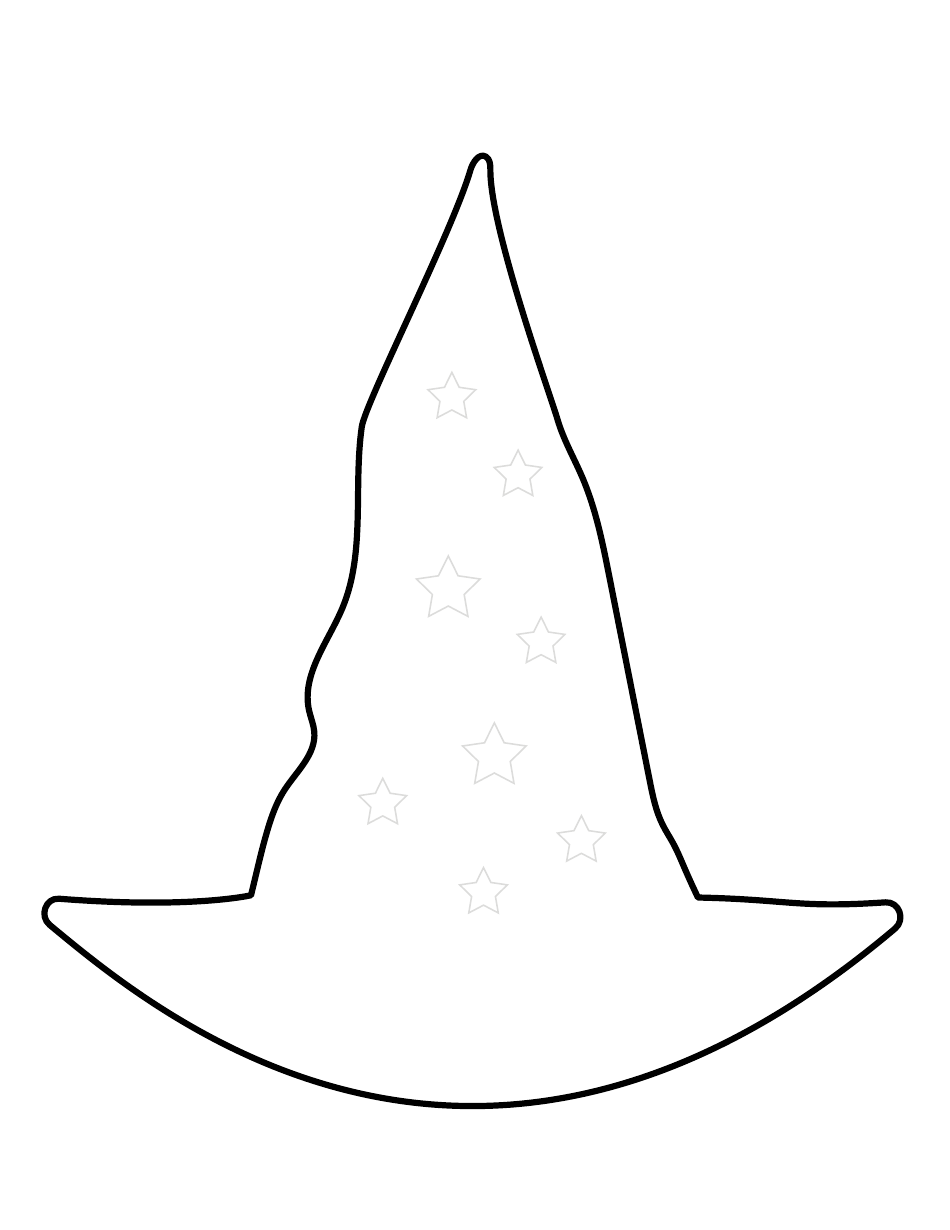 Halloween Writing Paper Template - Big Hat, Page 4