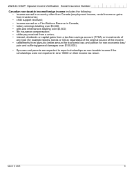 Osap Spouse Income Verification - Canadian Non-taxable and/or Foreign Income - Ontario, Canada, Page 8