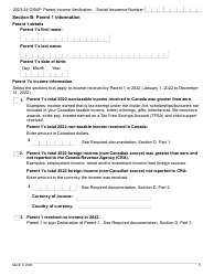 Osap Parent Income Verification - Canadian Non-taxable and/or Foreign Income - Ontario, Canada, Page 5