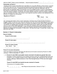Osap Parent Income Verification - Canadian Non-taxable and/or Foreign Income - Ontario, Canada, Page 6