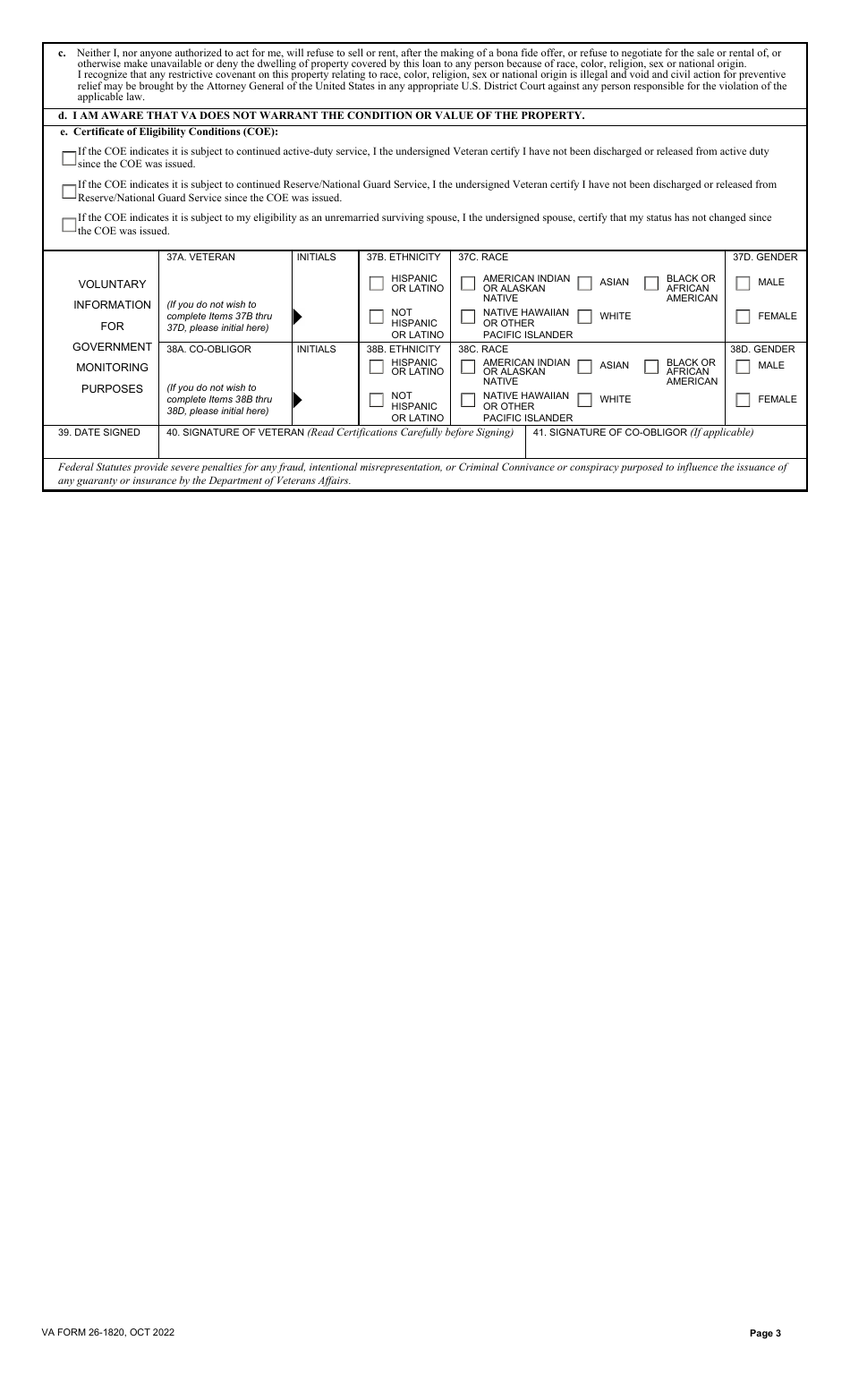 VA Form 261820 Download Fillable PDF or Fill Online Report and
