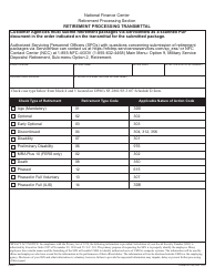 Document preview: Form AD-1102 Retirement Processing Transmittal