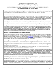FEMA Form FF-206-FY-22-153 Dry Floodproofing Certificate for Non-residential Structures, Page 7