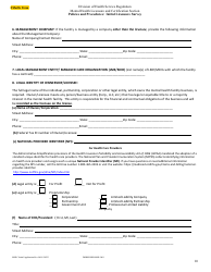 Form DHHS/DHSR/MHL5001 Initial Licensure Application Packet - Mental Health Licensure and Certification Section - North Carolina, Page 10