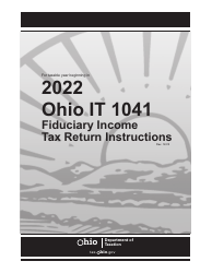 Instructions for Form IT1041 Fiduciary Income Tax Return - Ohio