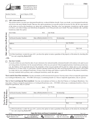 Form F266 Application for Payment of a Tier 3, 4, 6 or 22-year Plan Vested Retirement Benefit - New York City, Page 3