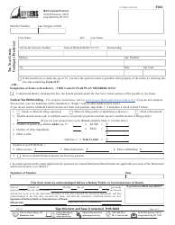 Form F266 Application for Payment of a Tier 3, 4, 6 or 22-year Plan Vested Retirement Benefit - New York City, Page 4