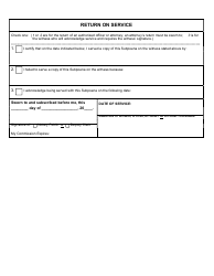 Davidson County Tennessee Subpoena Fill Out Sign Online and
