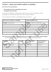 Form PIP2 Personal Independence Payment Information Booklet - Sample - United Kingdom, Page 17